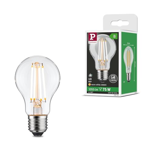 Paulmann 29252 Eco-Line Filament 230V LED Birne E27 1055lm 5,7W 3000K dimmbar Klar Paulmann 29252 Eco-Line Filament 230V LED Birne E27 1055lm 5,7W 3000K dimmbar Klar von Paulmann