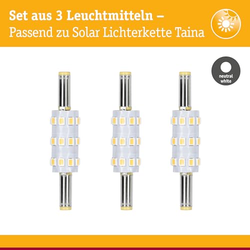 Paulmann 29278 Solar LED Stecksockel Ersatzleuchtmittel 3er-Set 4000K 60lm Paulmann 29278 Solar LED Stecksockel Ersatzleuchtmittel 3er-Set 4000K 60lm von Paulmann