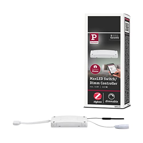 Paulmann 500.45 Smart Home Zigbee Maxled Schalt/Dimm Controller max. 144W 24V DC Schaltgerät 50045 - Amazon Echo Plus kompatibel, 3.8 x 9.5 x 2.8 cm Paulmann 500.45 Smart Home Zigbee Maxled Schalt/Dimm Controller max. 144W 24V DC Schaltgerät 50045 - Amazon Echo Plus kompatibel, 3.8 x 9.5 x 2.8 cm von Paulmann