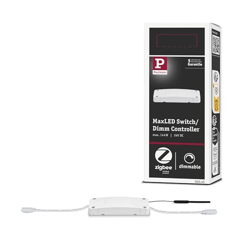 Paulmann 500.45 Smart Home Zigbee Maxled Schalt/Dimm Controller max. 144W 24V DC Schaltgerät 50045 - Amazon Echo Plus kompatibel, 3.8 x 9.5 x 2.8 cm Paulmann 500.45 Smart Home Zigbee Maxled Schalt/Dimm Controller max. 144W 24V DC Schaltgerät 50045 - Amazon Echo Plus kompatibel, 3.8 x 9.5 x 2.8 cm von Paulmann