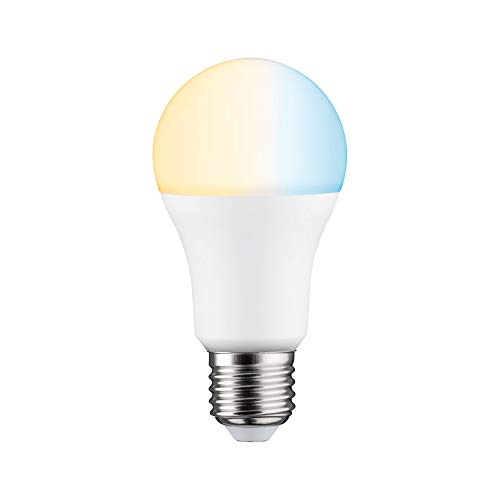Paulmann 50123 LED Lampe Standardform Smart Home Zigbee Tunable White 9 Watt dimmbar Energiesparlampe Matt Beleuchtung Lampen 2700 K E27 von Paulmann