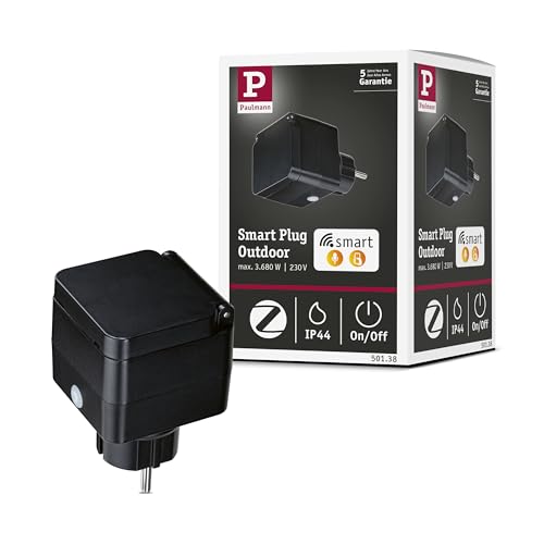 Paulmann 50138 Zwischenstecker Smart Plug Outdoor IP44 Schwarz smarte Steuerung von Paulmann