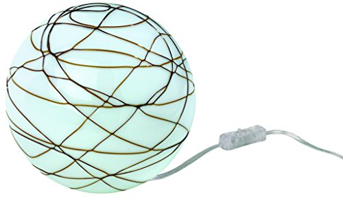 Paulmann 660.52 Giba Tischleuchte max.1x25W E14 230V Metall/Glas nickel satiniert/opal-braun 66052 Nachttischlampe Kugelleuchte Bodenleuchte Nachtlicht von Paulmann