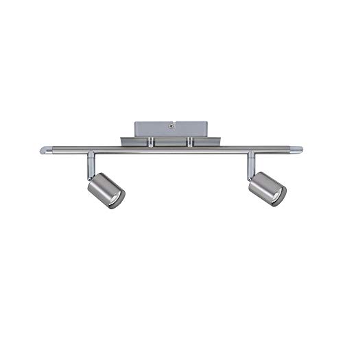 Paulmann 66707 Spotlight Georgia max 2x10W GU10 Nickel gebürstet 230V Metall 667.07 Deckenleuchte Lampe LED Deckenlampe Deckenstrahler von Paulmann