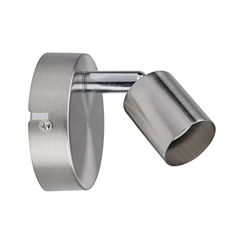 Paulmann 66743 Spotlight Carolina 1-flammig Spot ohne Leuchtmittel Deckenlampe max. 1x10 Watt Nickel matt Metall GU10 Deckenstrahler von Paulmann