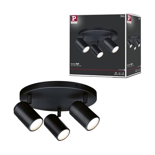 Paulmann 66776 Spotlight Zyli IP44 GU10 230V max. 3x10W dimmbar Schwarz matt von Paulmann