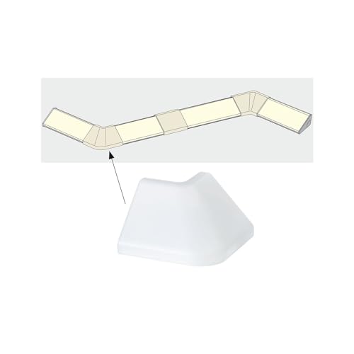 Paulmann 70265 Delta Profil LED Kanal Outside Corner 2er Pack Satin Kunststoff von Paulmann