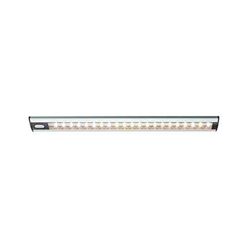 Paulmann 70398 LED Möbelleuchte TriX Touch incl. 1x4,2 Watt Schrankleuchte Alu matt, Schwarz Schranklicht Alu, Kunststoff Küchenlampe 3000 K von Paulmann