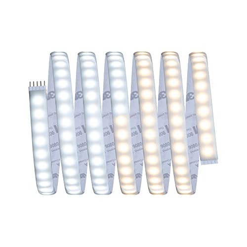Paulmann 70533 MaxLED 1000 LED Strip Tunable White Einzelstripe IP44 27W 1020lm/m dimmbar 2,5m Silber Kunststoff 108LEDs/m von Paulmann