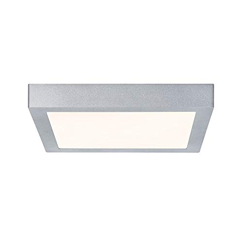 Paulmann 70650 LED Panel Lunar eckig - Alu Deckenaufbauleuchte Deckenleuchte Deckenlampe, Chrom Matt, 300 x 300 mm, 18 W/230 V Paulmann 70650 LED Panel Lunar eckig - Alu Deckenaufbauleuchte Deckenleuchte Deckenlampe, Chrom Matt, 300 x 300 mm, 18 W/230 V von Paulmann
