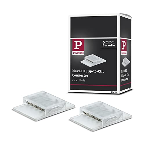 Paulmann 70618 MaxLED Clip-to-Clip Verbinder Weiß 2er-Pack Paulmann 70618 MaxLED Clip-to-Clip Verbinder Weiß 2er-Pack von Paulmann