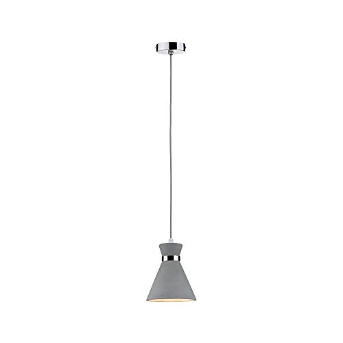 Paulmann 70890 Pendelleuchte Verve max. 20 Watt Hängelampe IP44 Spritzwassergeschützt Deckenlampe Beton, Metall E27 ohne Leuchtmittel von Paulmann