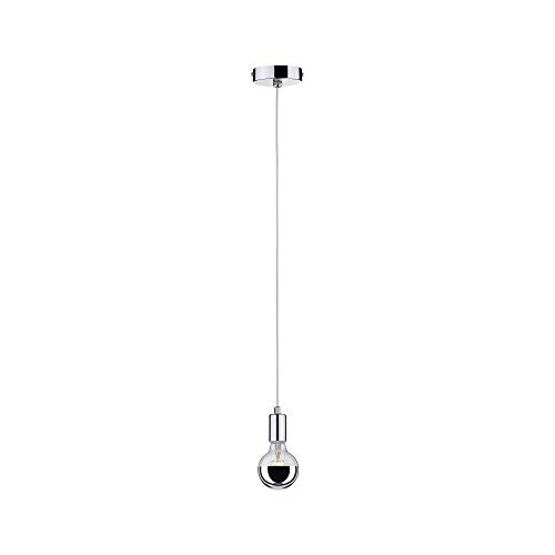 Paulmann 70894 Pendelleuchte Pendulum IP44 max. 20 Watt Hängelampe IP44 Spritzwassergeschützt Chrom Deckenlampe E27 von Paulmann