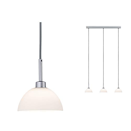 Paulmann 709.25 Parana Pendelleuchte max.3x40W GU10 Weiß/Chrom matt 230V Glas/Metall Paulmann 709.25 Parana Pendelleuchte max.3x40W GU10 Weiß/Chrom matt 230V Glas/Metall von Paulmann