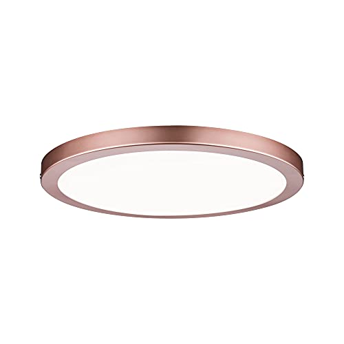 Paulmann 70940 LED Panel Atria 300mm Neutralweiß rund incl. 1x19 Watt Deckenleuchte Roségold Deckenlampe Kunststoff Wohnzimmerlampe 4000 K von Paulmann