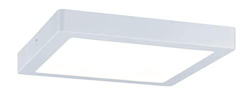 Paulmann 70900 LED Panel Abia eckig incl. 1x22 Watt Deckenlampe Weiß matt Deckenleuchte Kunststoff Wohnzimmerlampe 2700 K von Paulmann
