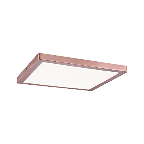 Paulmann 709.41 Deckenleuchte Atria LED-Panel 300x300mm 20W 4000K Rosegold matt 230V Kunststoff von Paulmann
