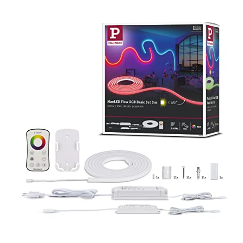 Paulmann 70966 MaxLED Flow Basisset 3m RGB 27 Watt inkl. Funk-Fernbedienung Paulmann 70966 MaxLED Flow Basisset 3m RGB 27 Watt inkl. Funk-Fernbedienung von Paulmann