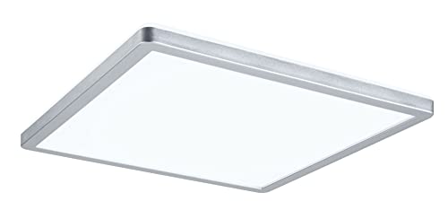 Paulmann 71008 LED Panel Atria Shine 293x293mm eckig incl. 1x16 W Tageslichtweiß Chrom matt Lichtpanel Kunststoff Deckenpanel 4000 K von Paulmann