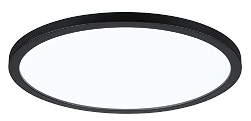 Paulmann 71012 LED Panel Atria Shine 293mm rund incl. 1x16 W Tageslichtweiß Schwarz Lichtpanel Kunststoff Deckenpanel 4000 K von Paulmann