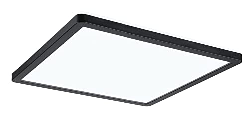 Paulmann 71015 LED Panel Atria Shine 293x293mm eckig incl. 1x16 W Tageslichtweiß Schwarz Lichtpanel Kunststoff Deckenpanel 4000 K von Paulmann