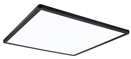 Paulmann 71016 LED Panel Atria Shine 420x420mm 3-Step-Dim eckig incl. 1x22 W dimmbar Tageslichtweiß Schwarz Lichtpanel Kunststoff Deckenpanel 4000 K von Paulmann