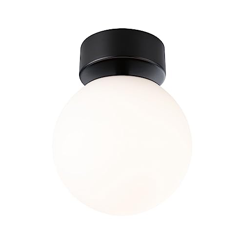 Paulmann 71072 LED Deckenleuchte Selection Bathroom Gove IP44 3000K 900lm 230V 9W Schwarz matt, Satin Badleuchte von Paulmann