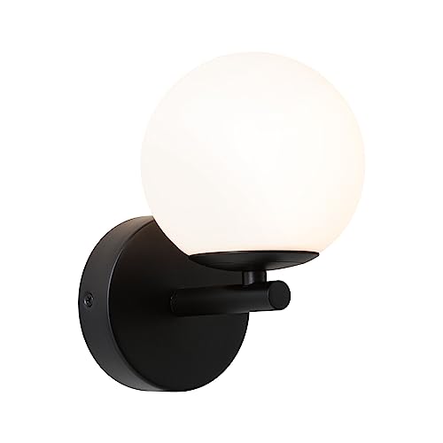 Paulmann 71074 LED Wandleuchte Selection Bathroom Gove IP44 3000K 400lm 230V 5W Schwarz matt, Satin Badleuchte von Paulmann