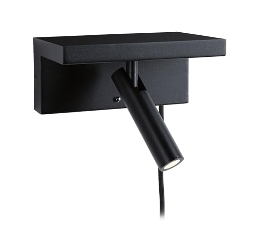 Paulmann 71107 LED Wandleuchte 3-Step-Dim Jerik USB C 3000K 160lm 230V 2,4W dimmbar Schwarz matt von Paulmann