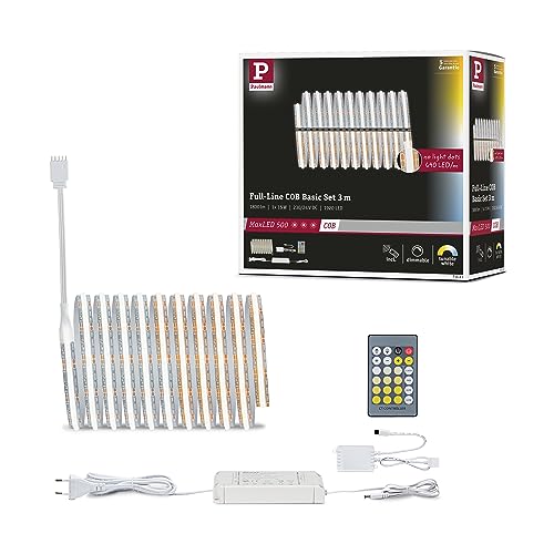 Paulmann 71111 MaxLED 500 LED Strip Full-Line COB 3m 15W 600lm/m 640LEDs/m Tunable White 36VA LED Band erweiterbar von Paulmann