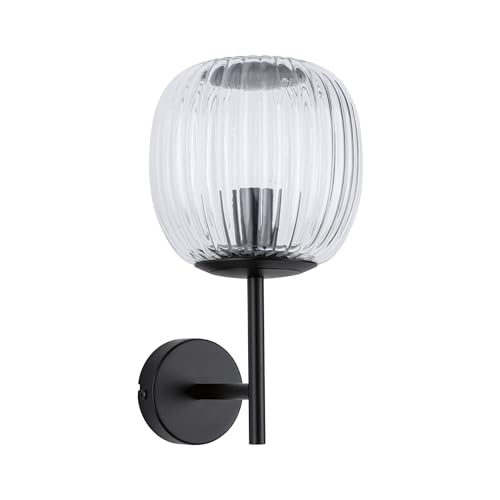 Paulmann 71144 Selection Bathroom Wandleuchte Ruya IP44 E14 230V max. 20W Glas, Schwarz matt, Badbeleuchtung von Paulmann