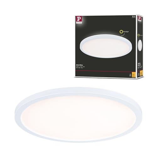 Paulmann 71153 LED Panel Atria Shine Backlight IP44 rund 293mm 16W 1600lm 3000K Weiß Deckenleuchte von Paulmann
