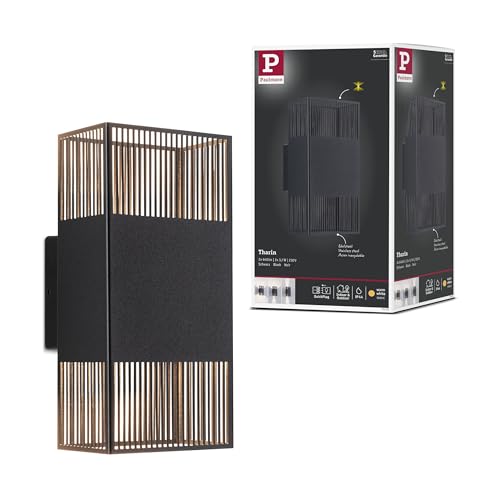 Paulmann 71251 LED Wandleuchte Tharin IP44 3000K 120x104mm 2x3,7W Schwarz Paulmann 71251 LED Wandleuchte Tharin IP44 3000K 120x104mm 2x3,7W Schwarz von Paulmann