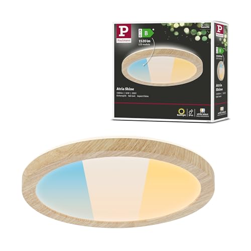 Paulmann 71272 LED Panel Atria Shine IP44 rund 190mm 7,6W 1100lm 3000-6500K Holzoptik Paulmann 71272 LED Panel Atria Shine IP44 rund 190mm 7,6W 1100lm 3000-6500K Holzoptik von Paulmann