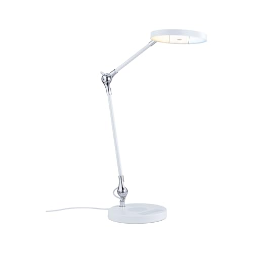 Paulmann 78011 LED Schreibtischleuchte Numis White Switch incl. 1x11 Watt dimmbar Weiß Aluminium, Kunststoff 2.700-6.500 K von Paulmann