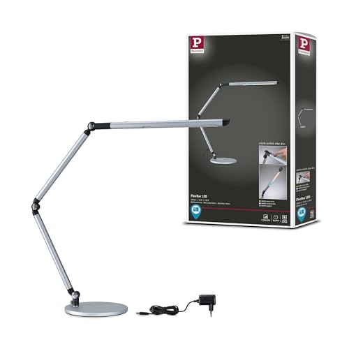Paulmann 79562 LED Schreibtischleuchte 3-Step-Dim FlexBar White Switch 700lm 9,5W Silber matt Paulmann 79562 LED Schreibtischleuchte 3-Step-Dim FlexBar White Switch 700lm 9,5W Silber matt von Paulmann