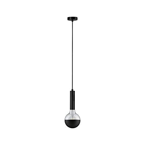 Paulmann 79757 Neordic Pendelleuchte Kine max. 60 Watt Hängelampe Schwarz Deckenlampe Metall Hängeleuchte E27 ohne Leuchtmittel von Paulmann