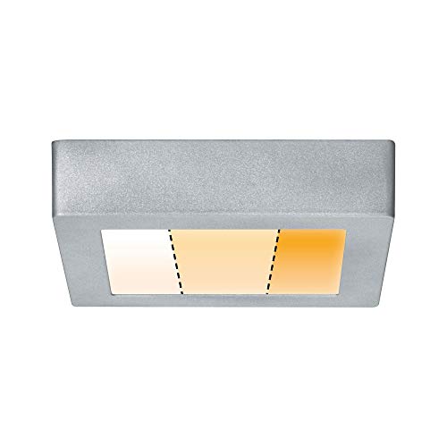 Paulmann 79791 Carpo LED Panel 170mm eckig 10,2W Chrom matt mit Warmdimmfunktion 3000-2300K von Paulmann