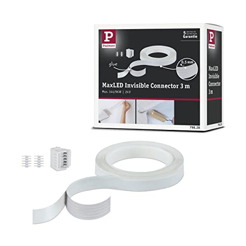 Paulmann 79828 Stripe MaxLED Verbinder Invisible 3m max. 144/96W Weiß Lichtband Kunststoff Paulmann 79828 Stripe MaxLED Verbinder Invisible 3m max. 144/96W Weiß Lichtband Kunststoff von Paulmann