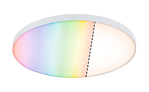 Paulmann 79897 LED Panel Velora Smart Home Zigbee 400mm rund incl. 1x22 W dimmbar RGBW Farbsteuerung Deckenleuchte 3000 K von Paulmann