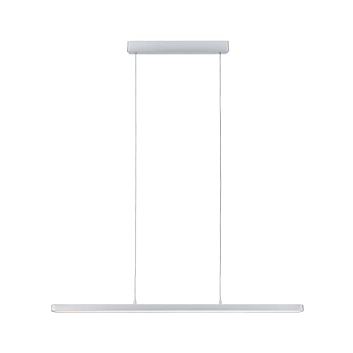 Paulmann 79900 LED Pendelleuchte Lento incl. 1x42 W dimmbar Warmweiß Chrom matt Aluminium, Kunststoff Deckenleuchte 2700 K von Paulmann