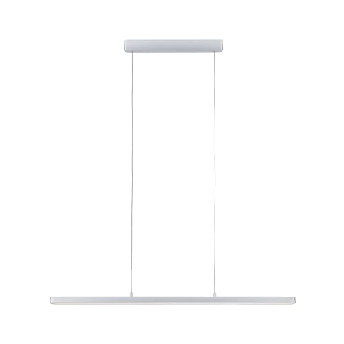 Paulmann 79900 LED Pendelleuchte Lento incl. 1x42 W dimmbar Warmweiß Chrom matt Aluminium, Kunststoff Deckenleuchte 2700 K von Paulmann