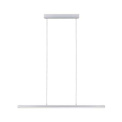 Paulmann 79900 LED Pendelleuchte Lento incl. 1x42 W dimmbar Warmweiß Chrom matt Aluminium, Kunststoff Deckenleuchte 2700 K von Paulmann