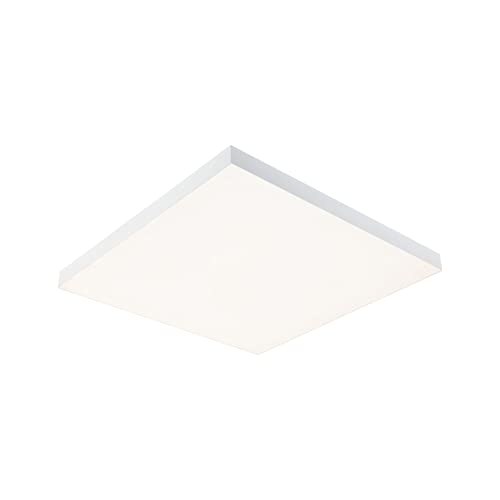 Paulmann 79905 LED Panel Velora Rainbow eckig incl. 1x19 W dimmbar dynamicRGBW Farbsteuerung Weiß Metall Deckenleuchte 3000 K von Paulmann