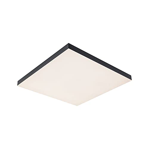 Paulmann 79908 LED Panel Velora Rainbow eckig incl. 1x19 W dimmbar dynamicRGBW Farbsteuerung Schwarz Metall Deckenleuchte 3000 K von Paulmann