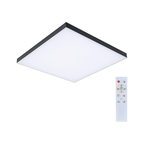 Paulmann 79915 LED Panel Loria Rainbow 450x450mm eckig incl. 1x19 W dimmbar dynamicRGBW Farbsteuerung Schwarz Metall Deckenleuchte 3000 K Paulmann 79915 LED Panel Loria Rainbow 450x450mm eckig incl. 1x19 W dimmbar dynamicRGBW Farbsteuerung Schwarz Metall Deckenleuchte 3000 K von Paulmann