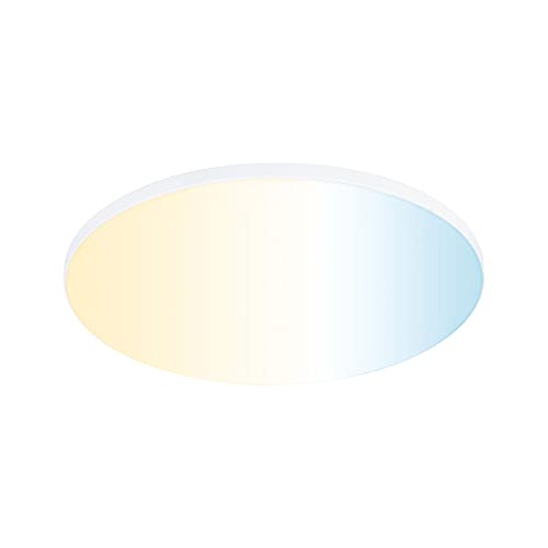 Paulmann 79957 LED Panel Einbaupanel Veluna VariFit Edge 200mm rund Tunable White Weißlichtsteuerung Weiß Kunststoff Deckenleuchte von Paulmann