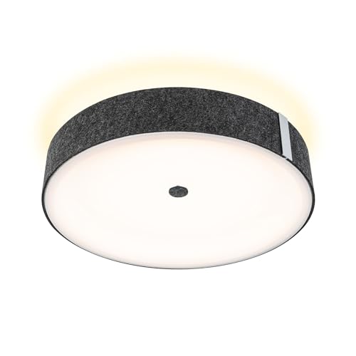 Paulmann 79986 LED Deckenleuchte 3-Step-Dim Malika 2700K 2300lm 230V 29W Anthrazit Filzleuchte Backlight Paulmann 79986 LED Deckenleuchte 3-Step-Dim Malika 2700K 2300lm 230V 29W Anthrazit Filzleuchte Backlight von Paulmann