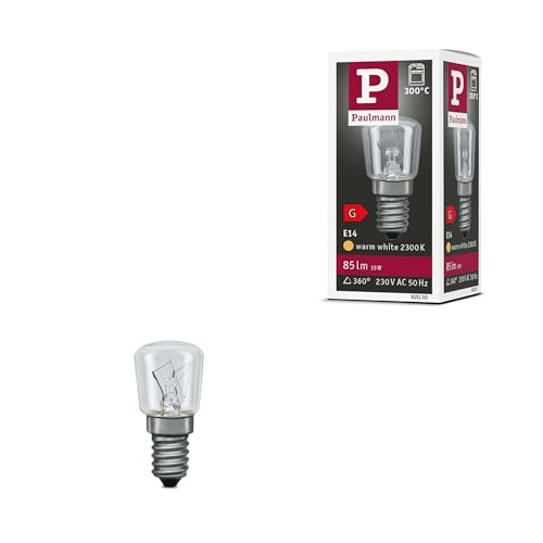 Paulmann 82010 Glühbirne Backofen 15W E14 50mm 22mm 300° Klar von Paulmann