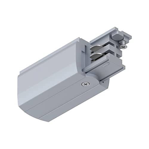Paulmann 91358 Schienensystem ProRail3 Einspeisung Ende Rechts 99,5x35mm max. 3.680W Silber Schienensysteme Deckenschiene Metall, Kunststoff von Paulmann